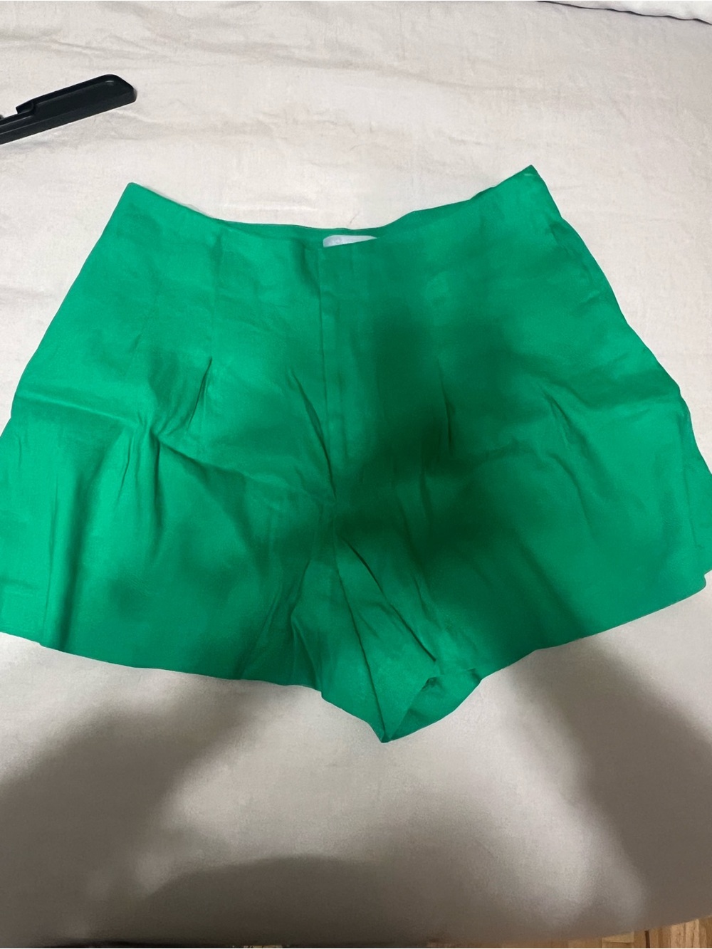 ANTONIO MELANI Emerald Green High-Waist Women's Shorts